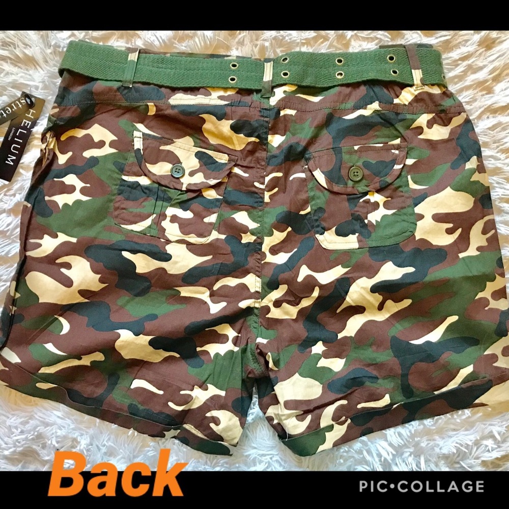 🔥Plus Size CAMOUFLAGE SHORTS 💚NWT🏷 Size 3x - Picture 2 of 8